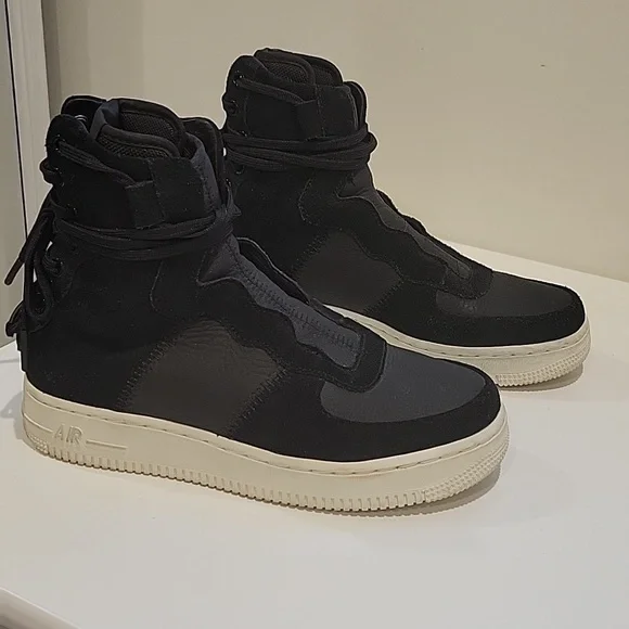 Nike AF1 Rebel XX Black/White Sneaker Boots Size 7 - Picture 2 of 8